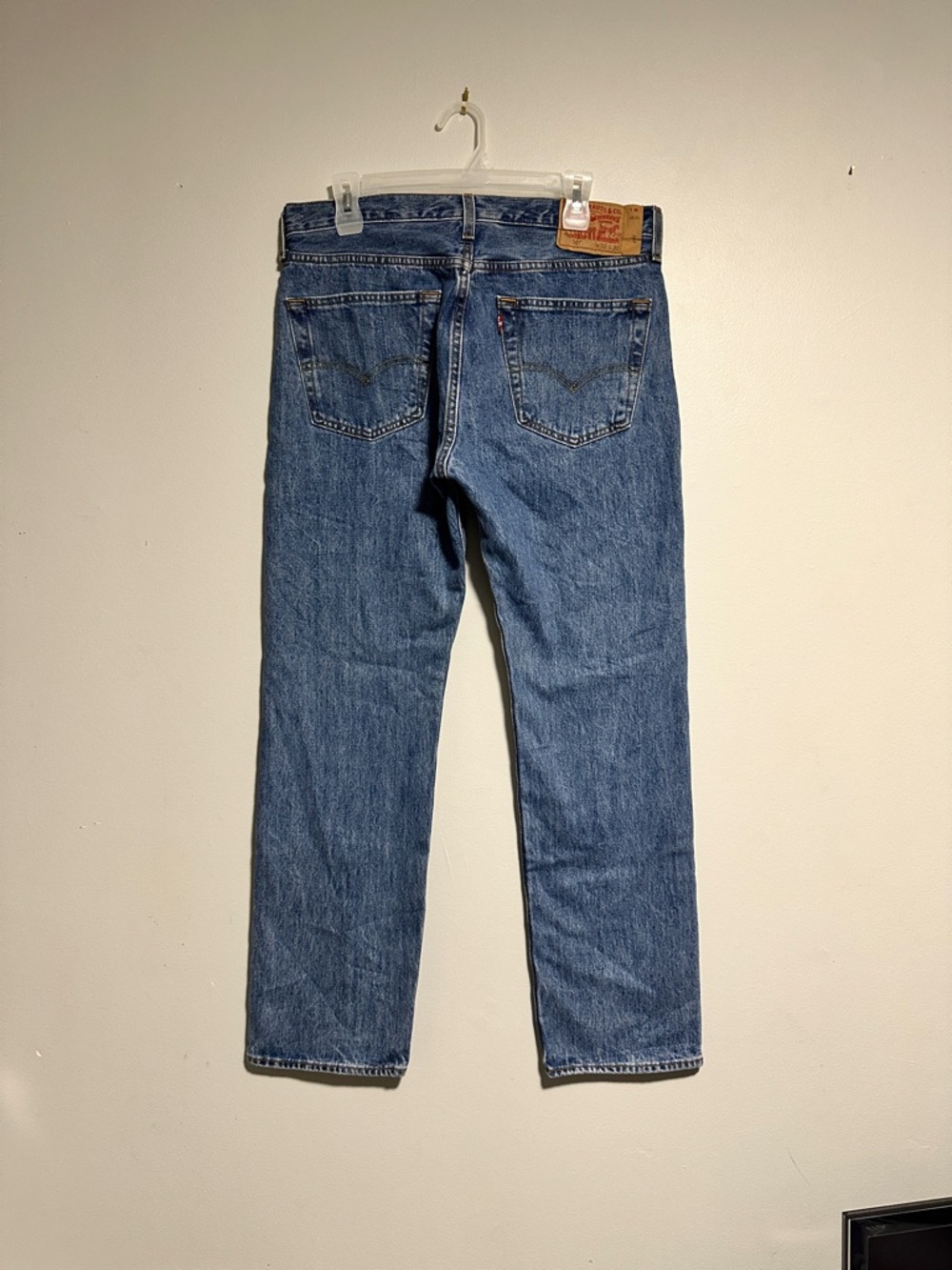 Levi's 501 Men's Straight Leg Denim Jeans - Medium Blue